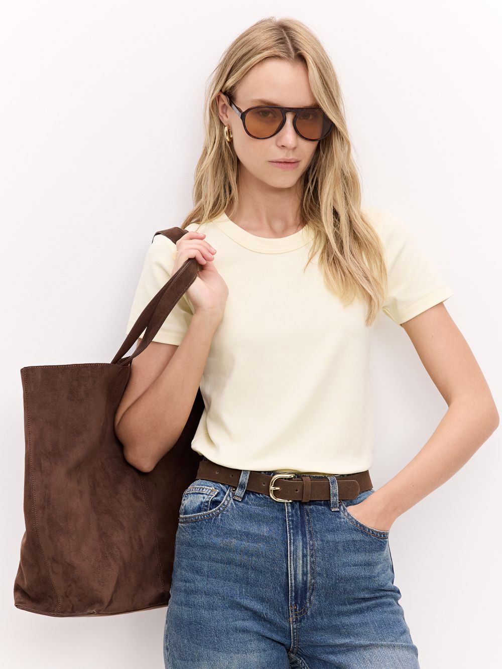 טי-שירט צווארון עגול