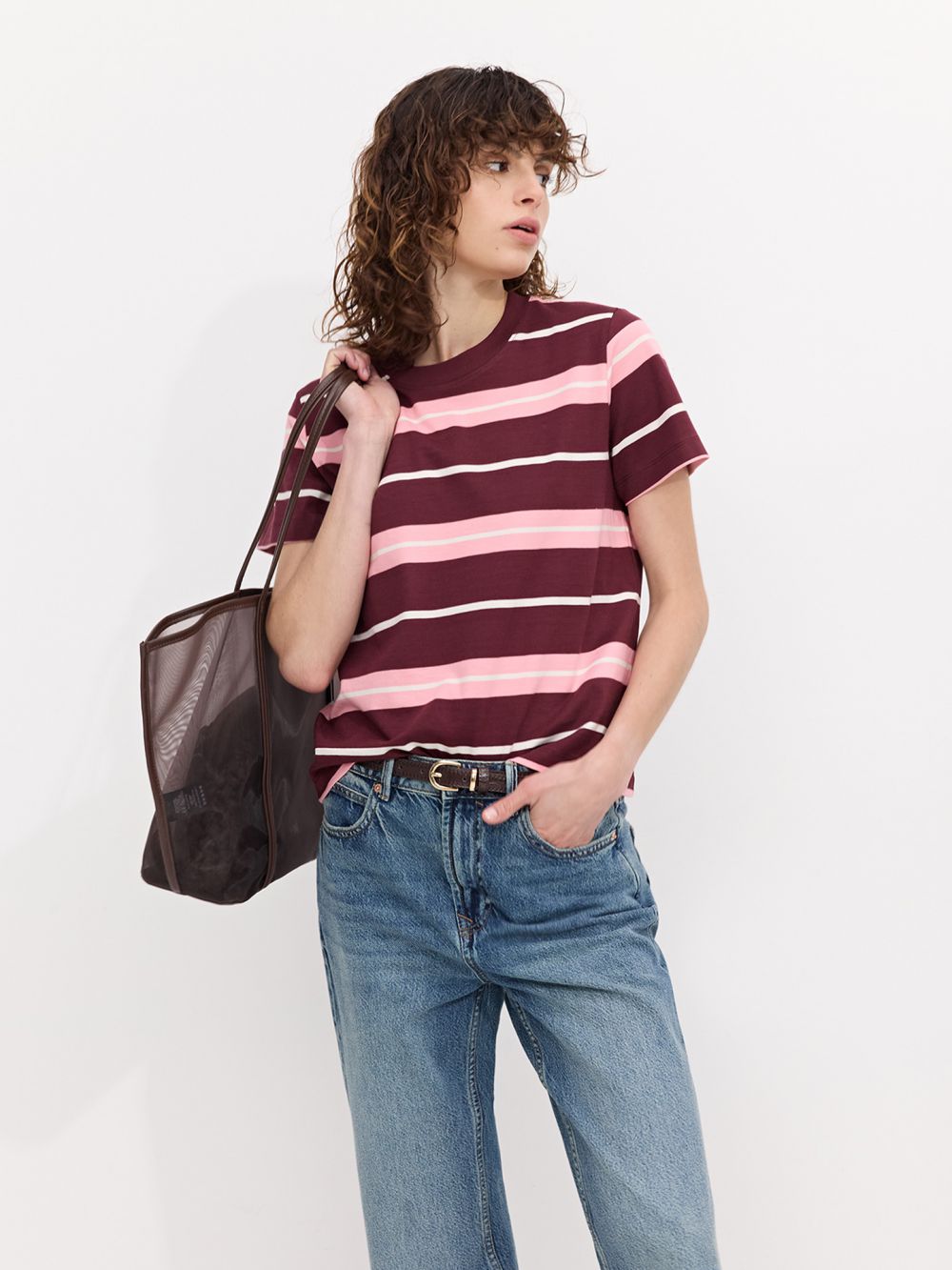 טי שירט כותנה BOXY