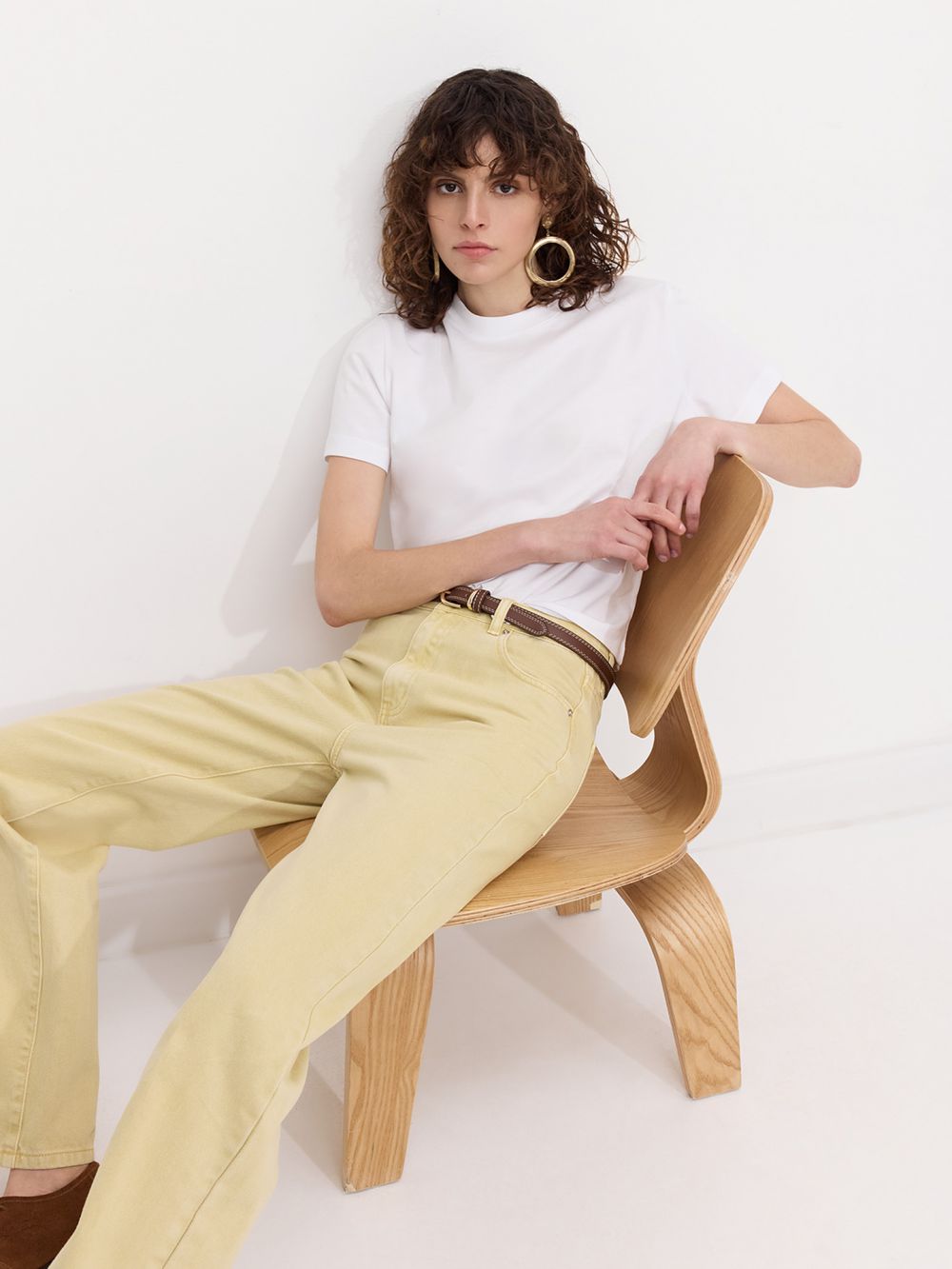 טי שירט כותנה BOXY