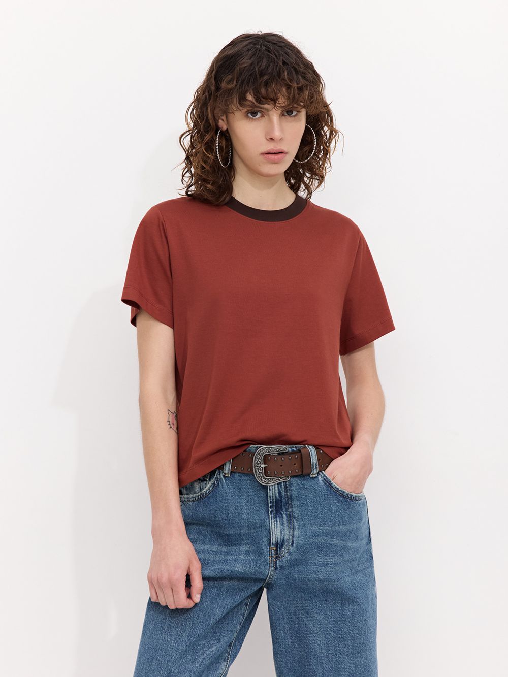 טי שירט כותנה BOXY