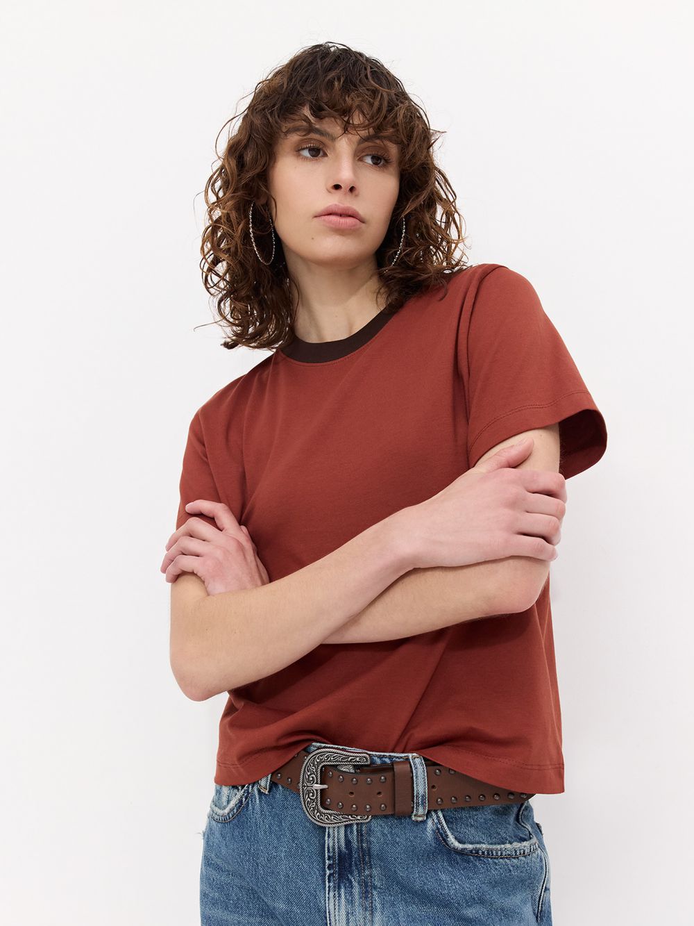 טי שירט כותנה BOXY