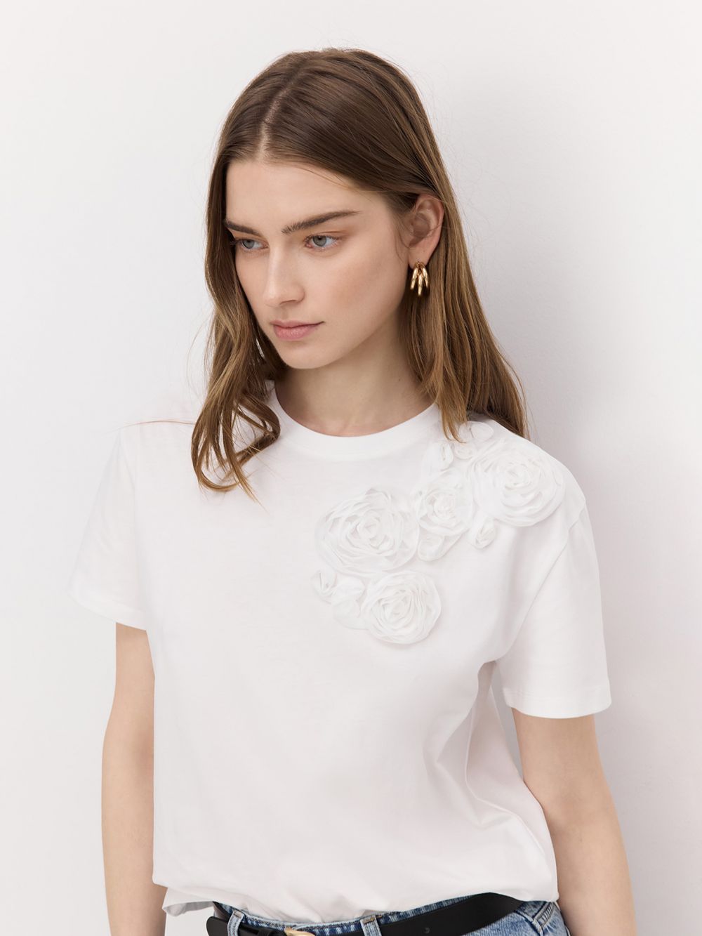 טי-שירט פרחים 3D