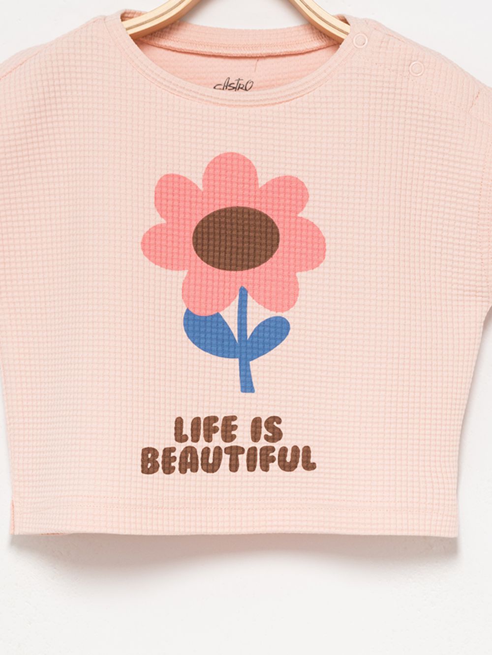 טי שרט וופל מודפסת