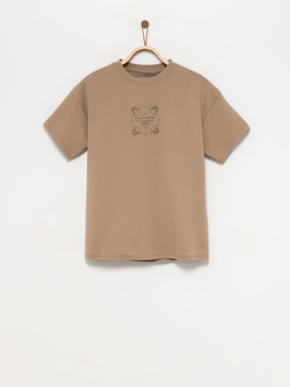 טי-שירט טקסטורה מודפסת