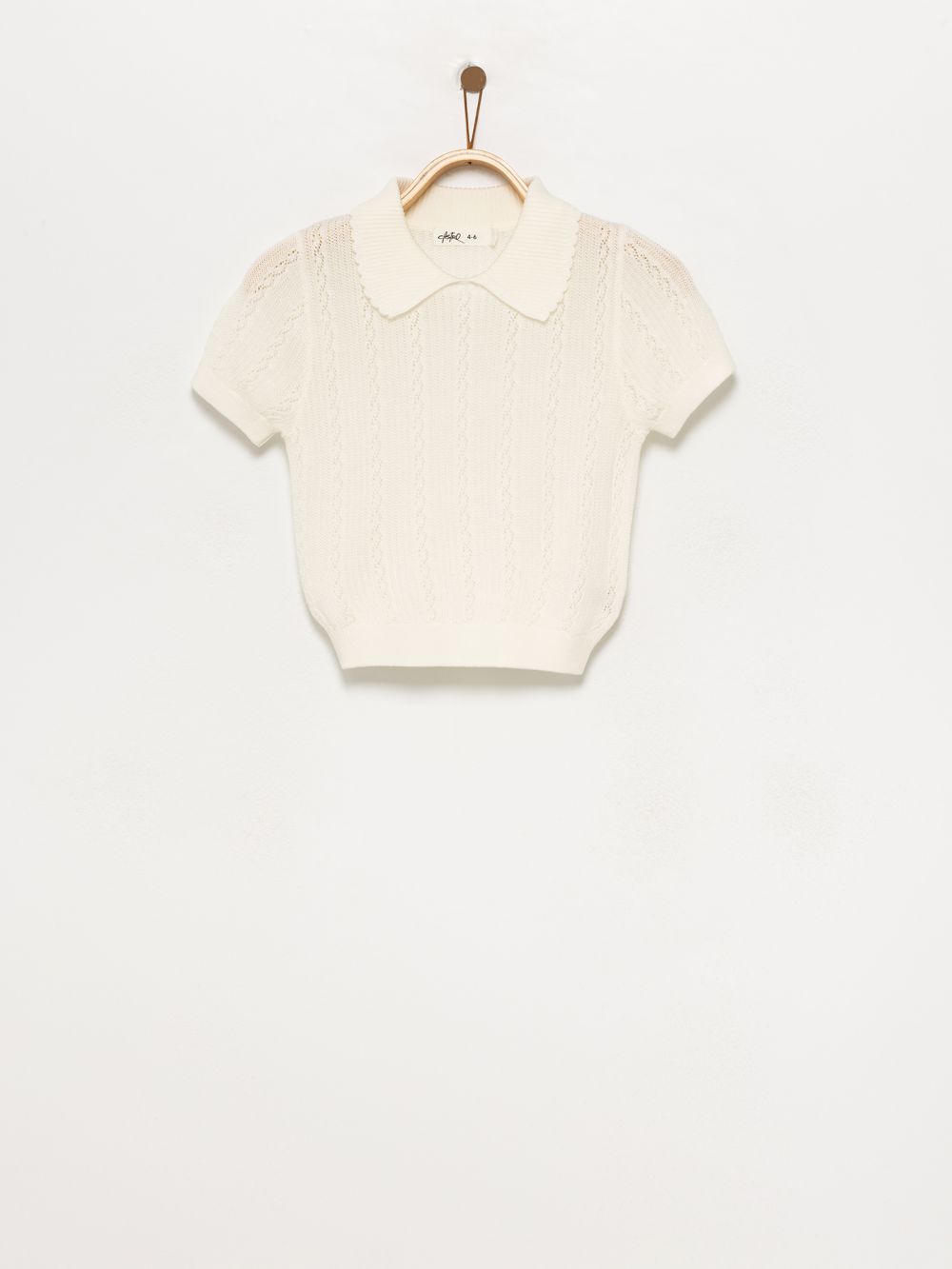 חולצת פולו סרוגה