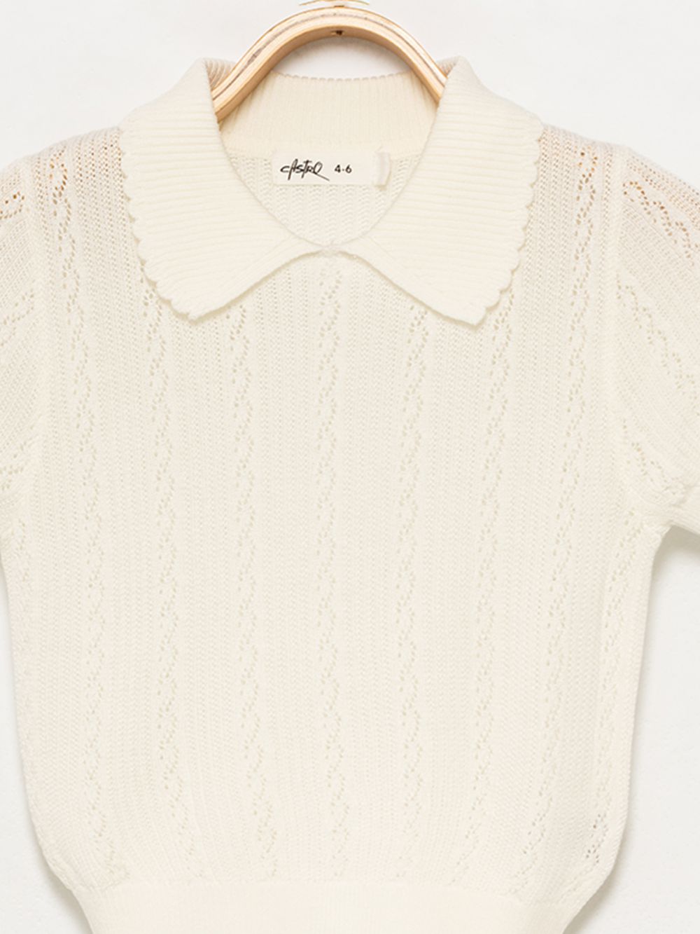 חולצת פולו סרוגה