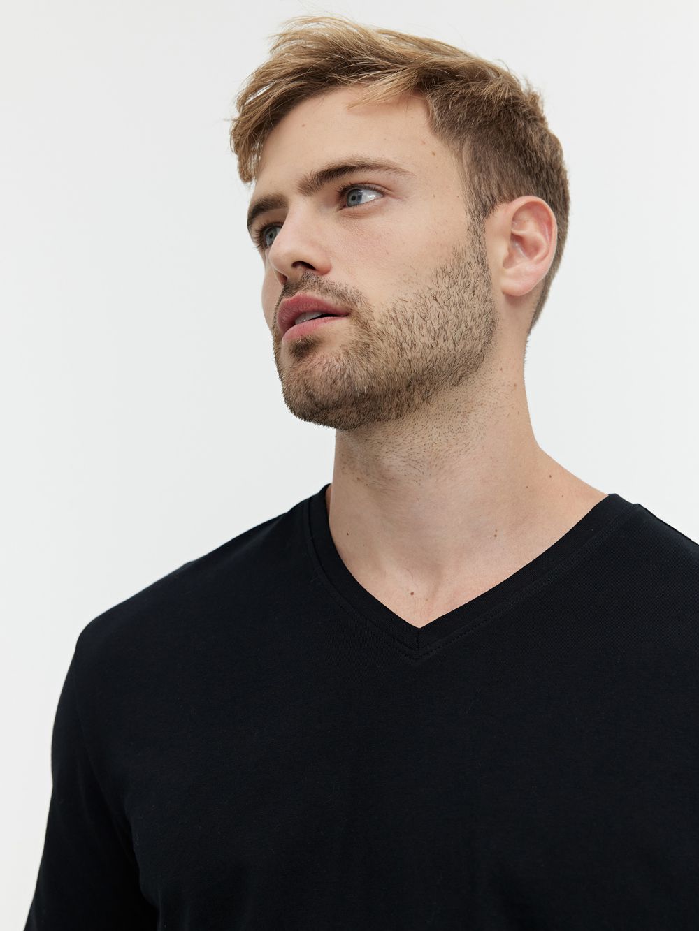 טי-שירט V בייסיק Regular Fit