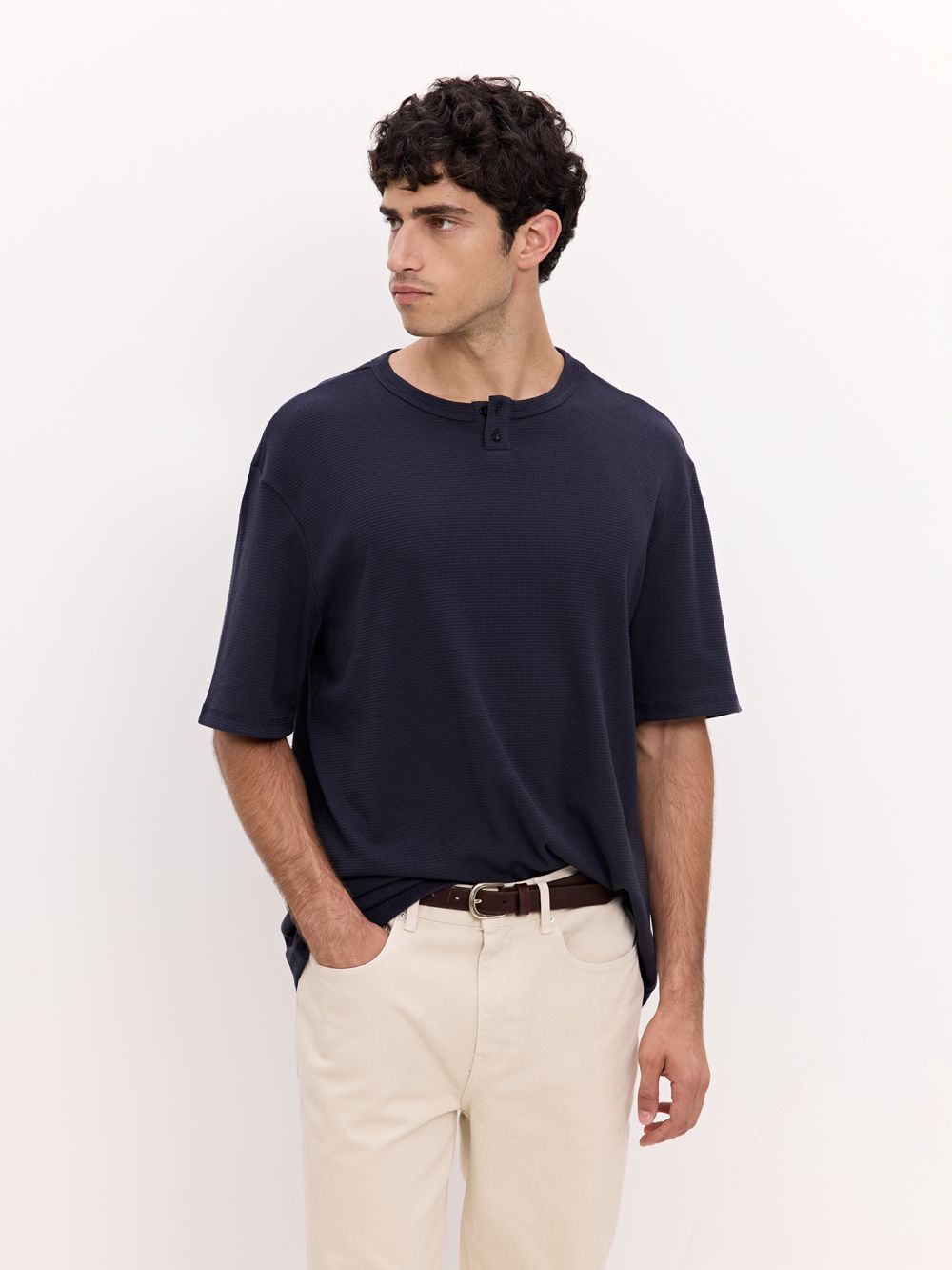 חולצת טקסטורה עם שינה