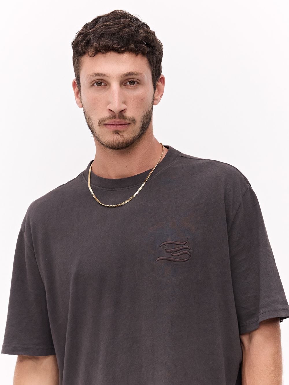 טי-שירט Relaxed Fit מודפסת