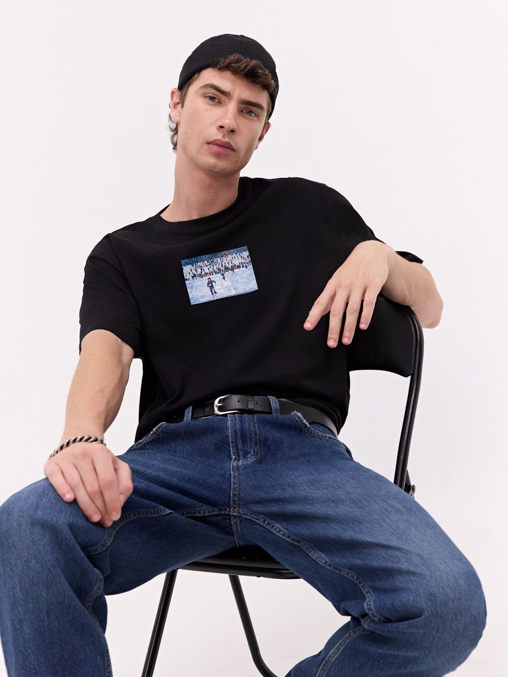 טי שירט רוקי RELAXED