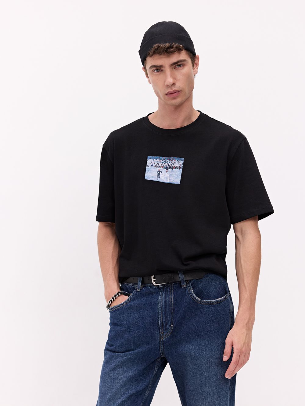 טי שירט רוקי RELAXED