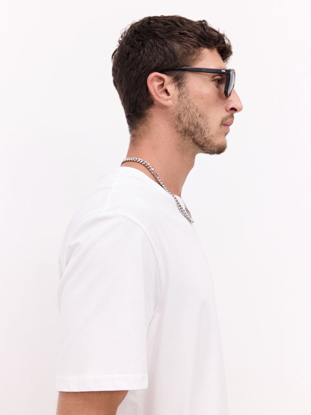 טי שירט בייסיק שרוול קצר עם צווארון עגול