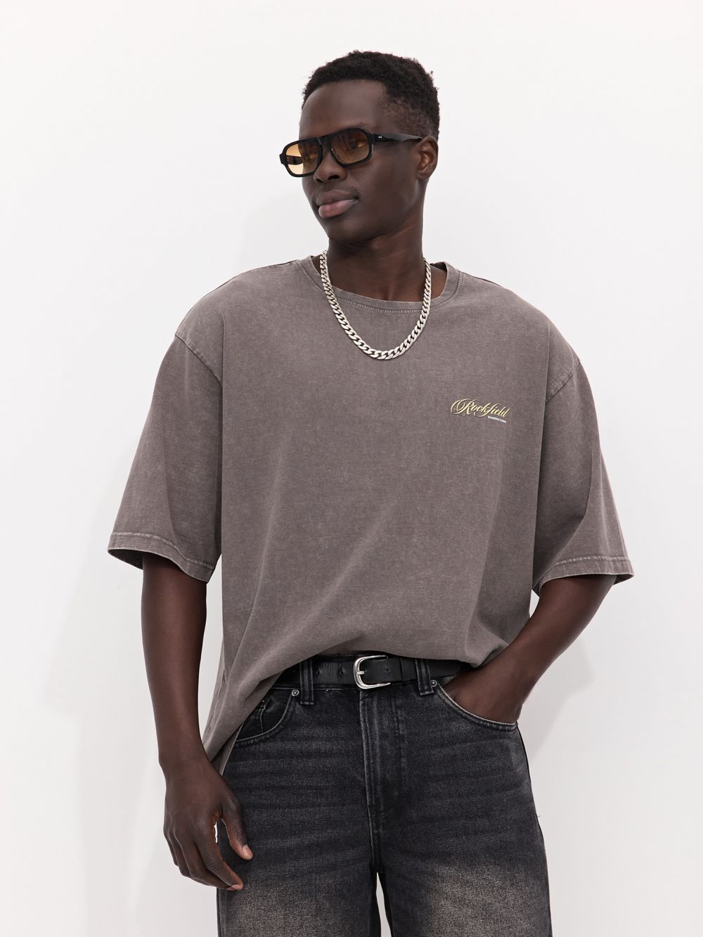 טי שירט אובר סייז שטופה