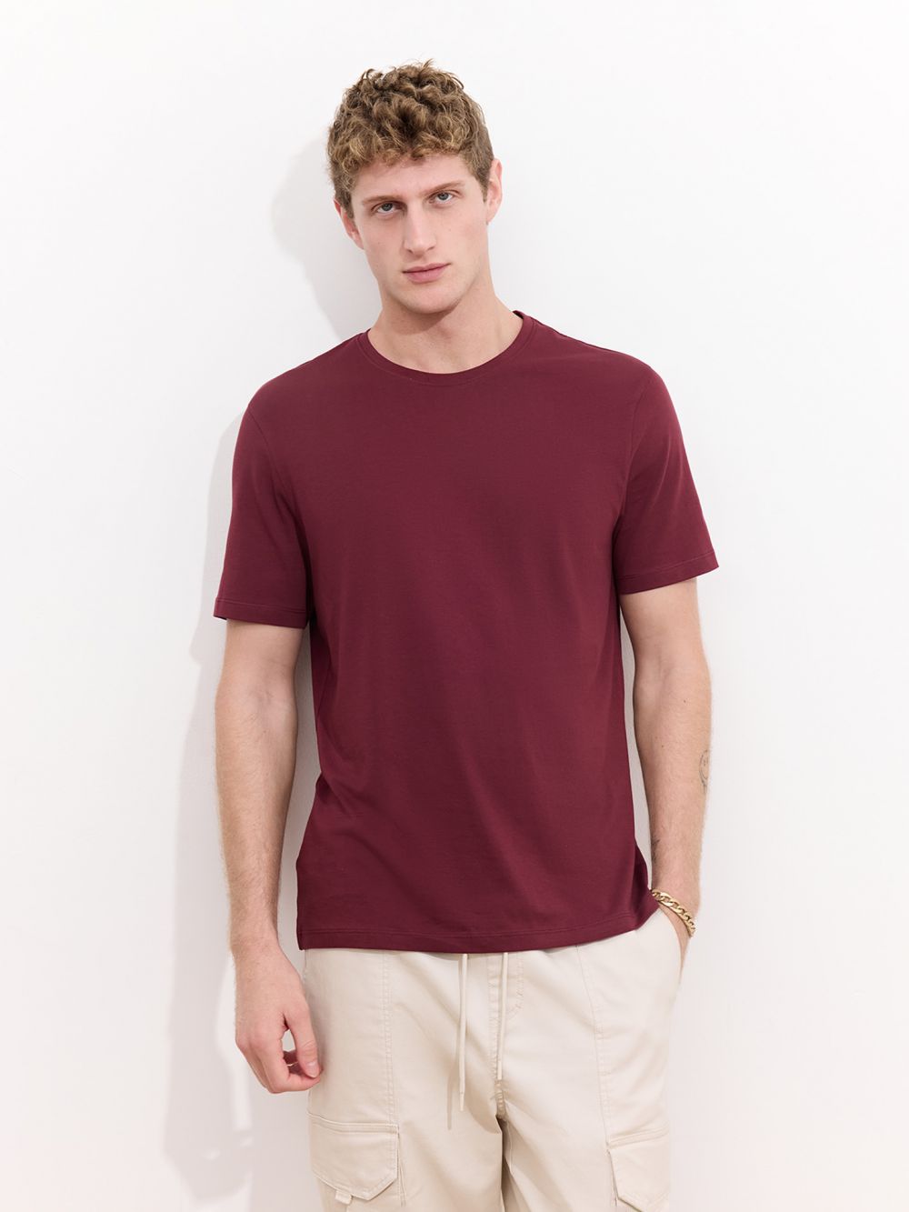 טי שירט פימה צווארון עגול