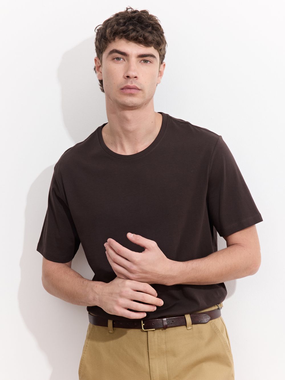 טי שירט פימה צווארון עגול