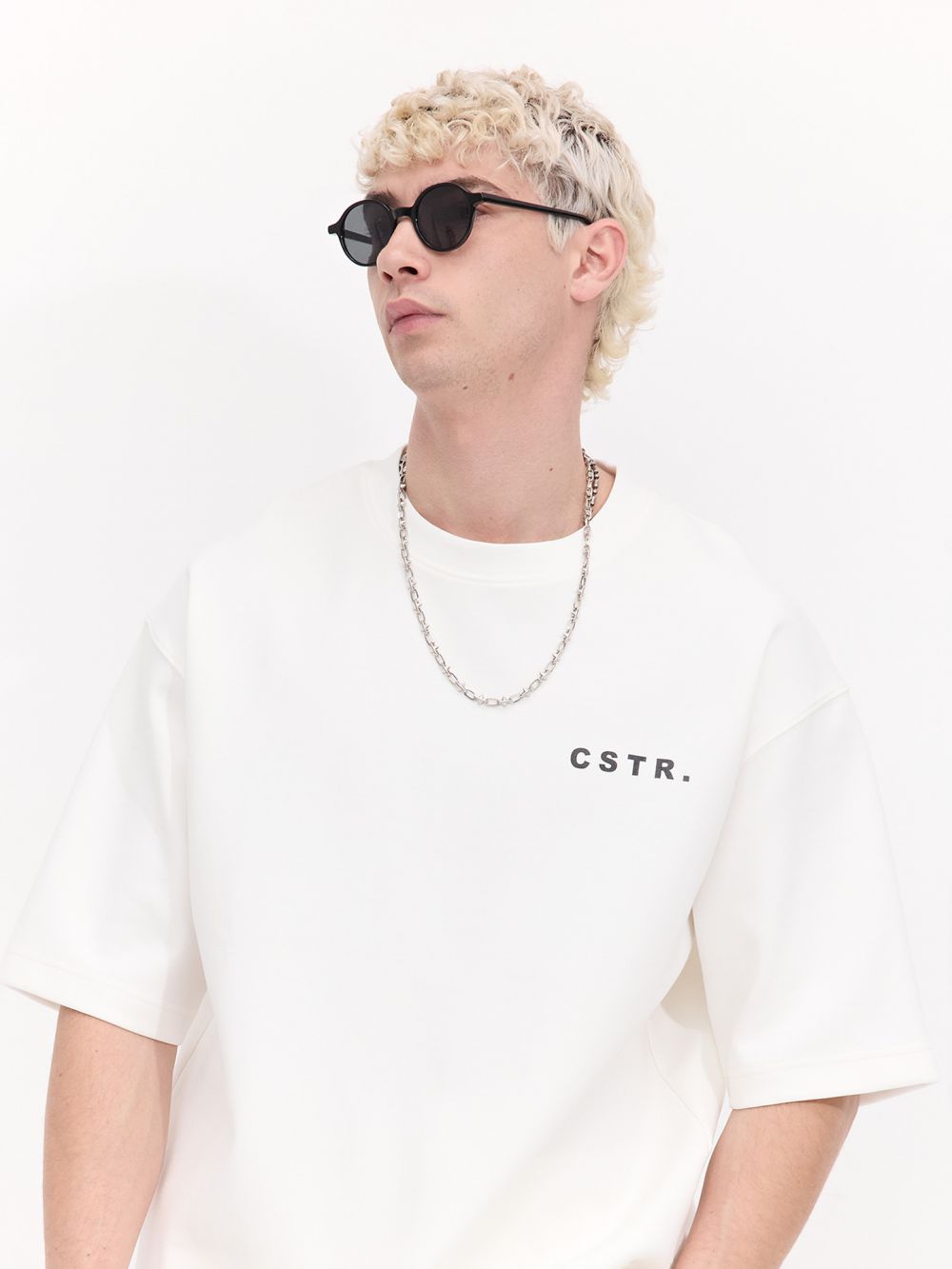 טי שירט מבד עבה בגזרת אובר סייז