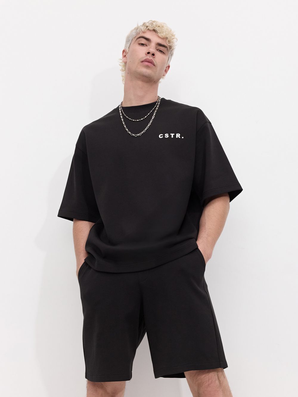 טי שירט מבד עבה בגזרת אובר סייז