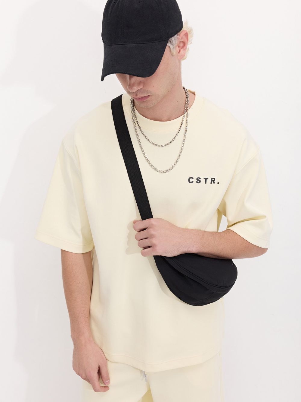 טי שירט מבד עבה בגזרת אובר סייז