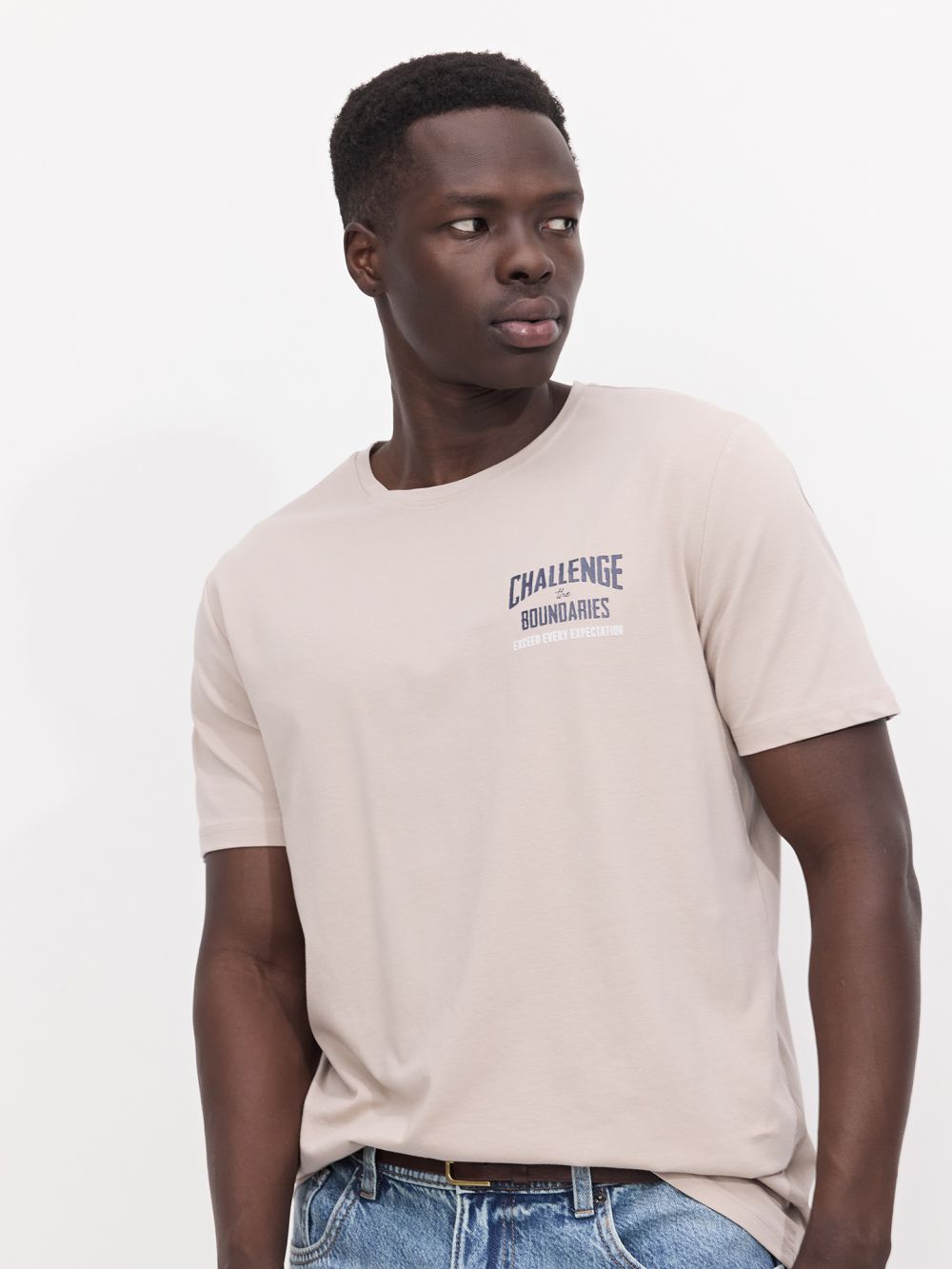 טי-שירט ליקרה מודפסת