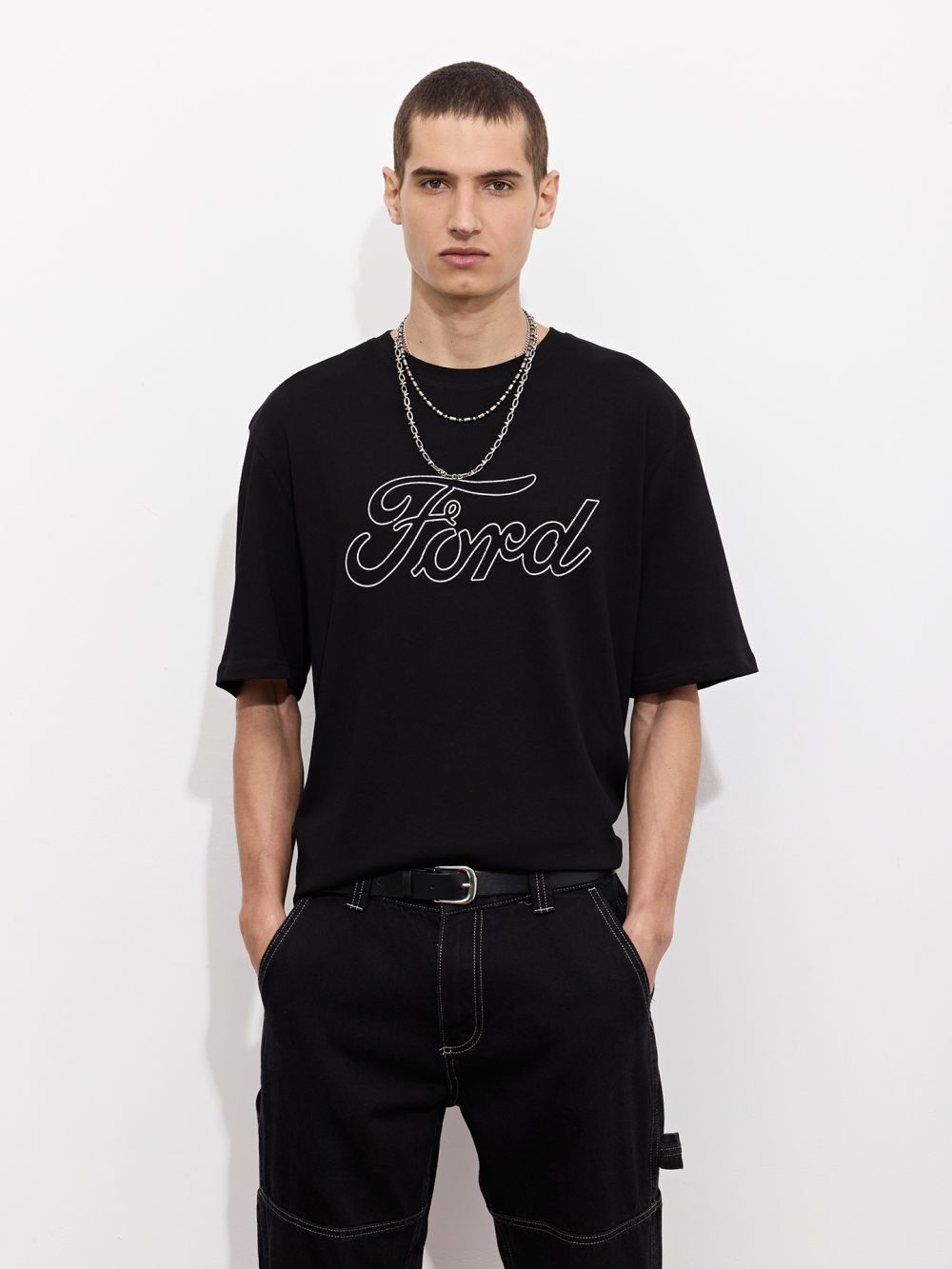 טישרט עם הדפס פורד