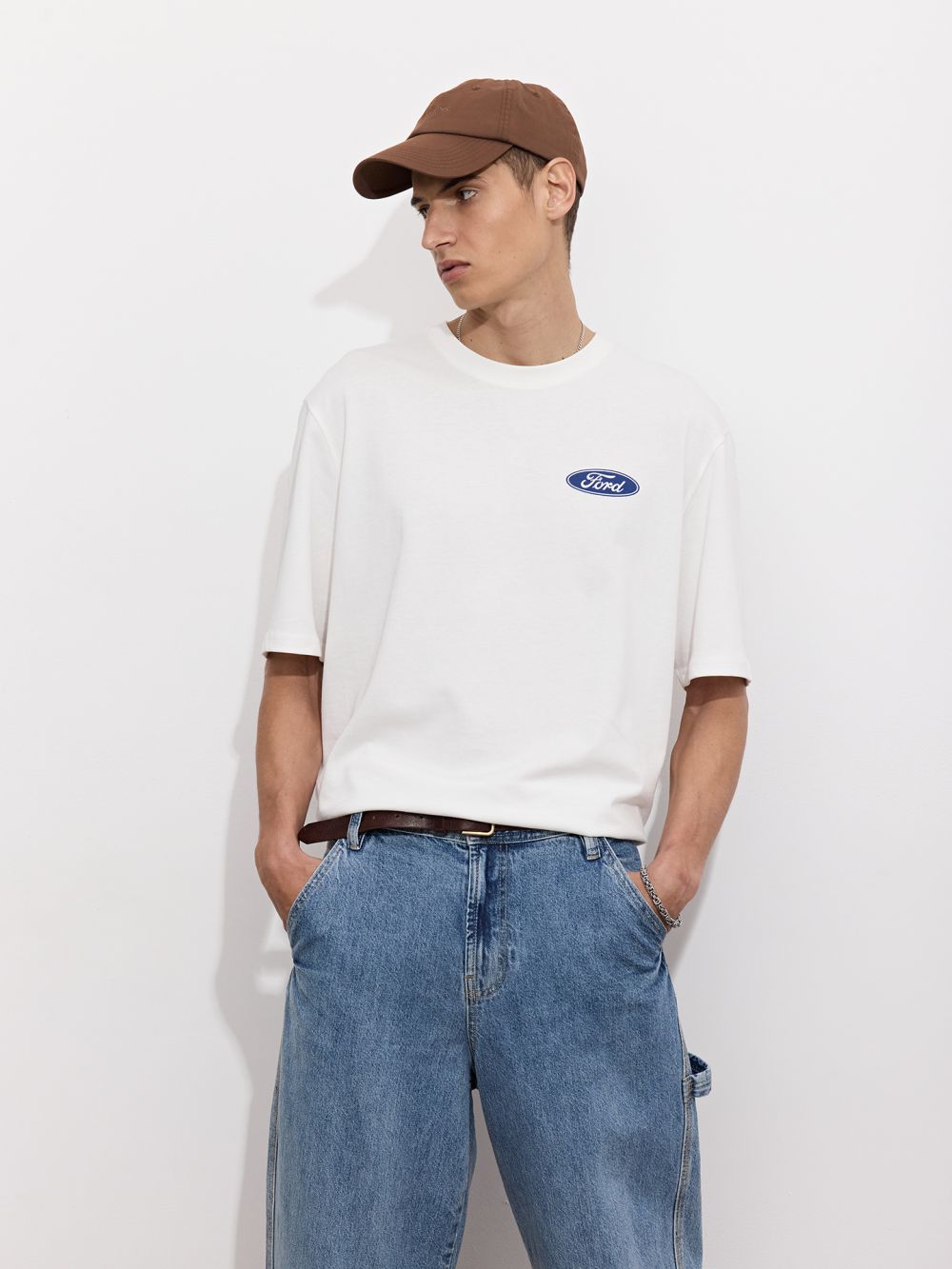 טישרט עם הדפס פורד