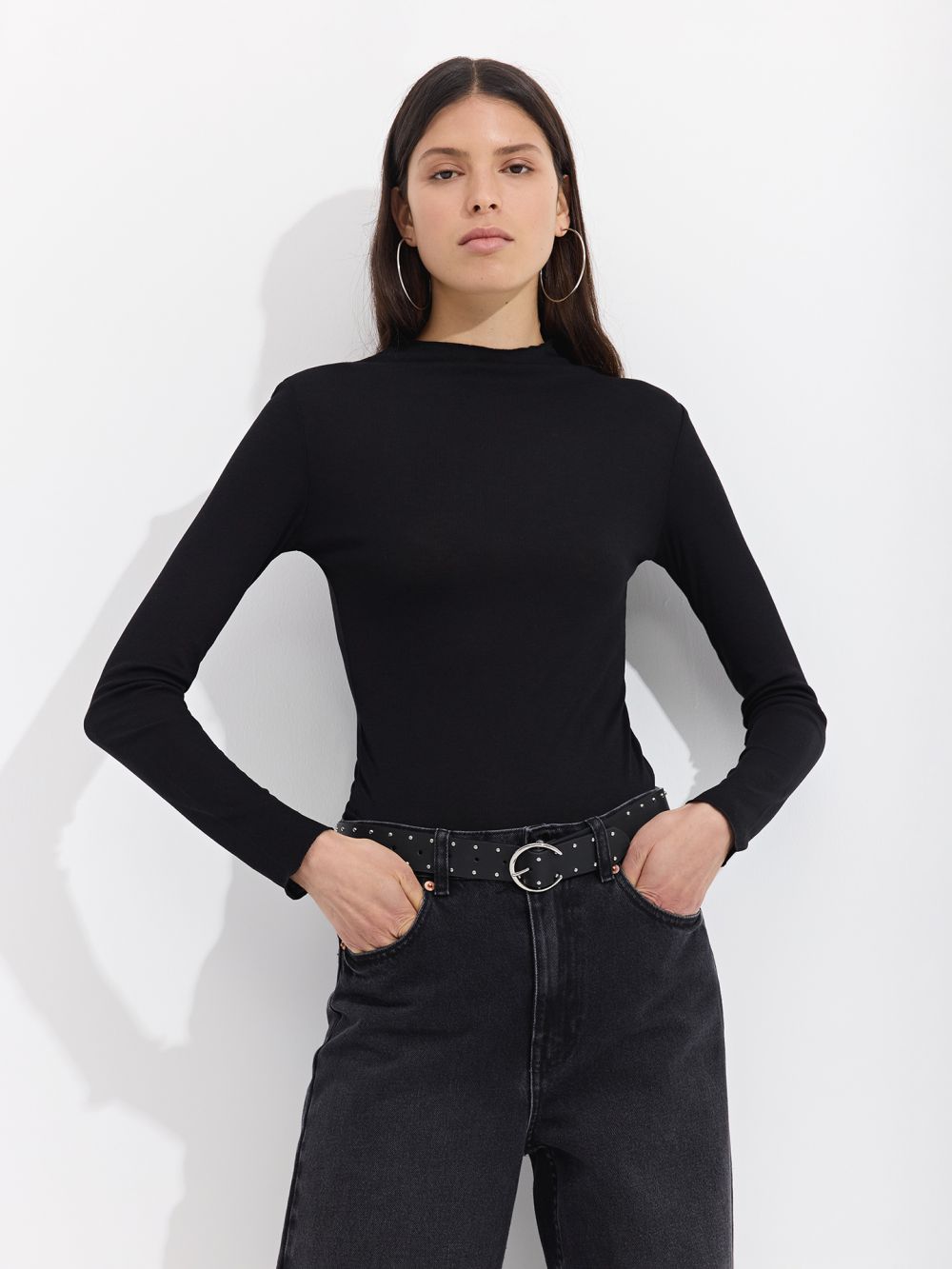 טי שירט גולף עם גימור מסולסל