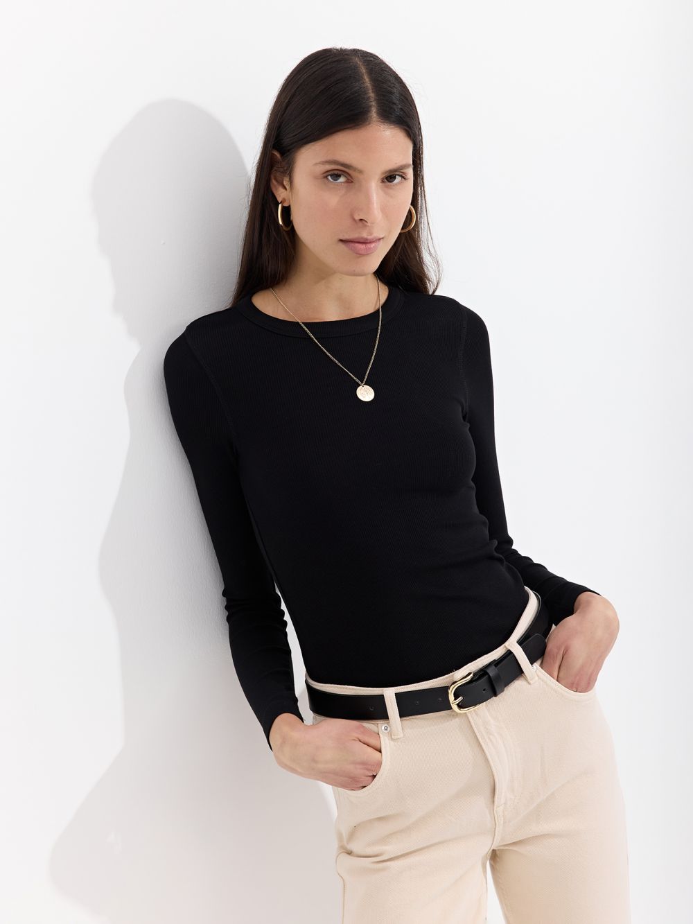 טי שירט ריב בייסיק שרוול ארוך