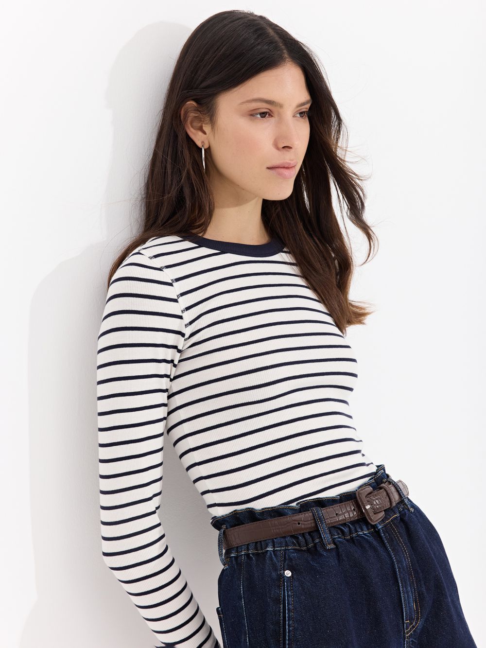 טי שירט ריב בייסיק שרוול ארוך