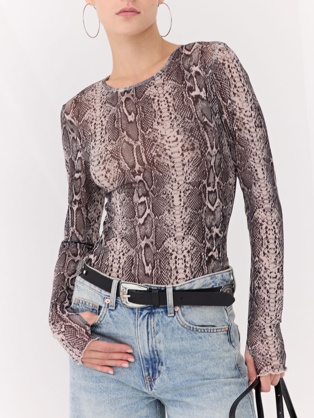 חולצת מש מנוחשת