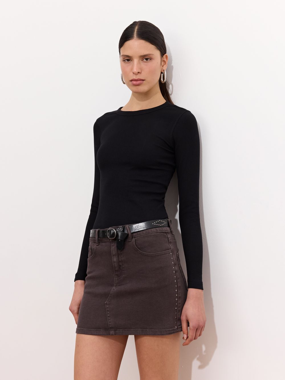 טי שירט ריב בייסיק שרוול ארוך