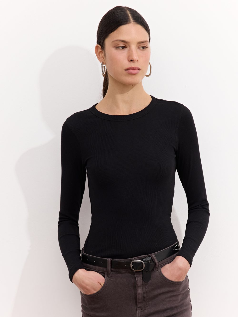 טי שירט ריב בייסיק שרוול ארוך