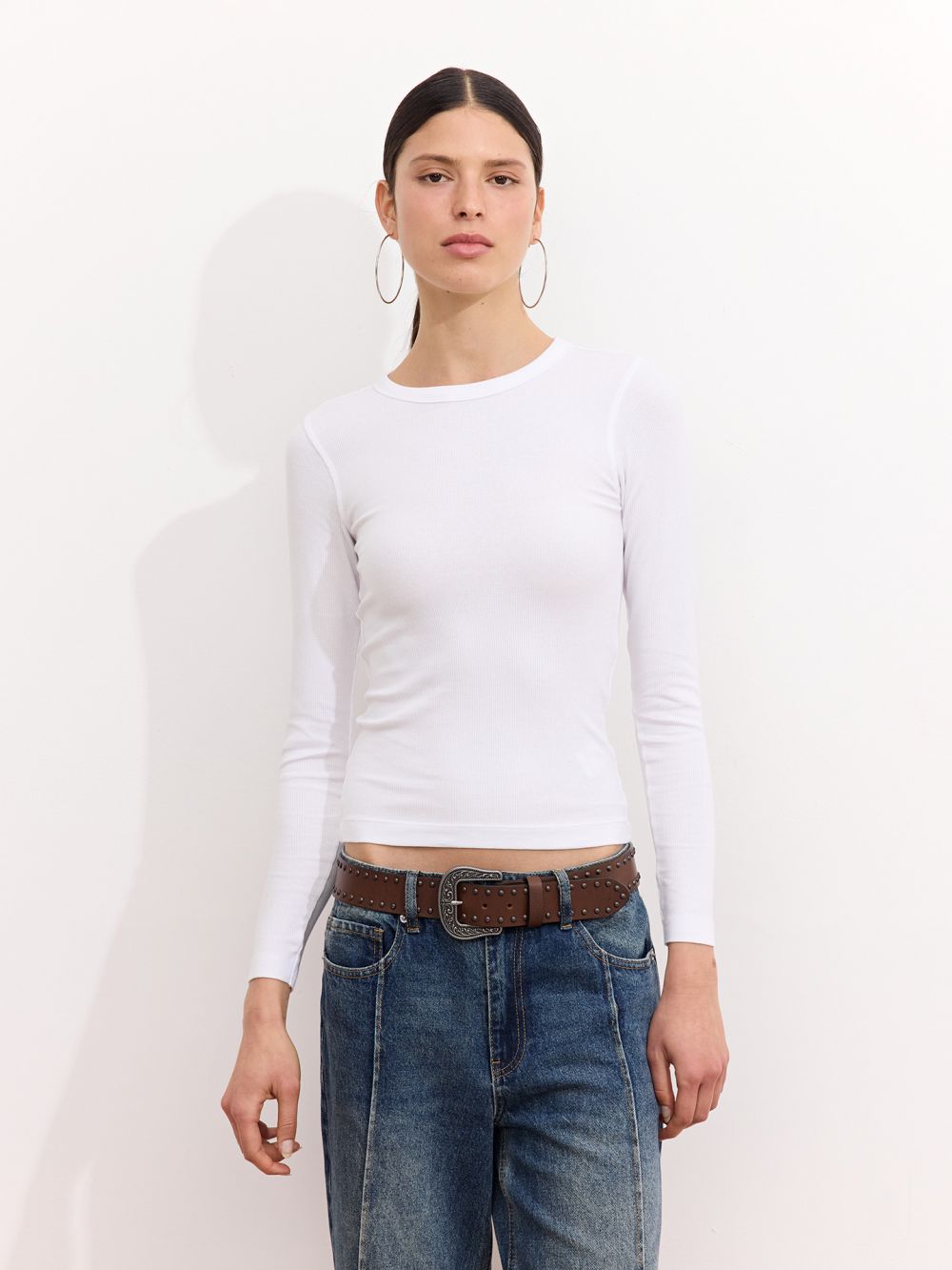 טי שירט ריב בייסיק שרוול ארוך