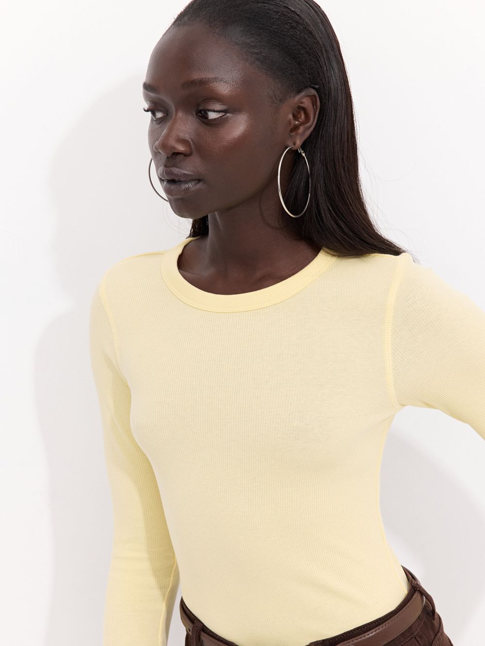 טי שירט ריב בייסיק שרוול ארוך