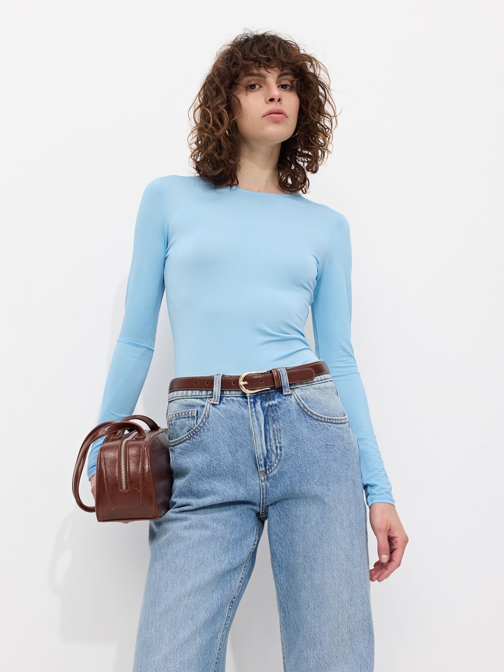 טי שירט שרוול ארוך צמודה