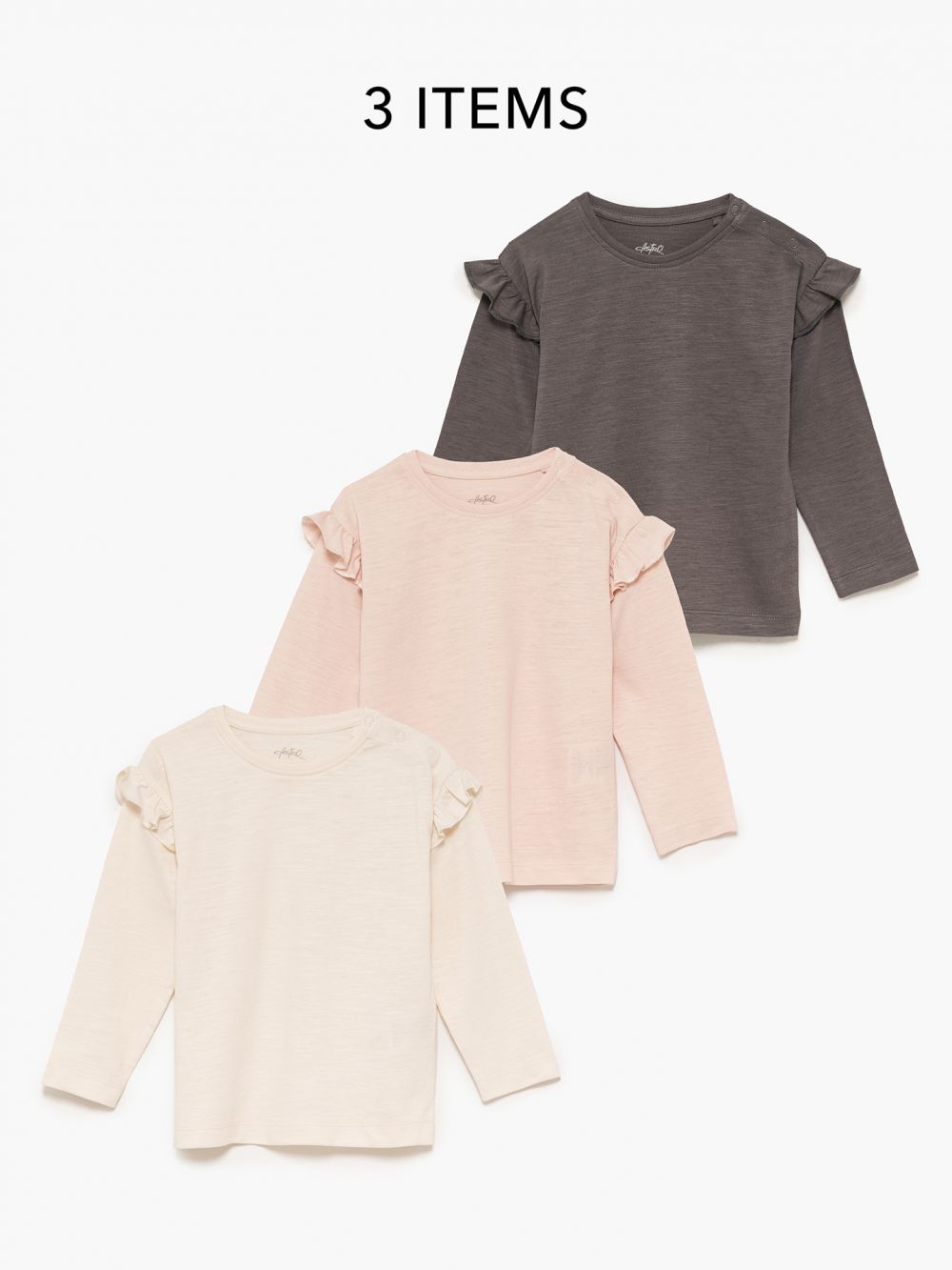 מארז שלישיה חולצות חלקות 4Y-10Y