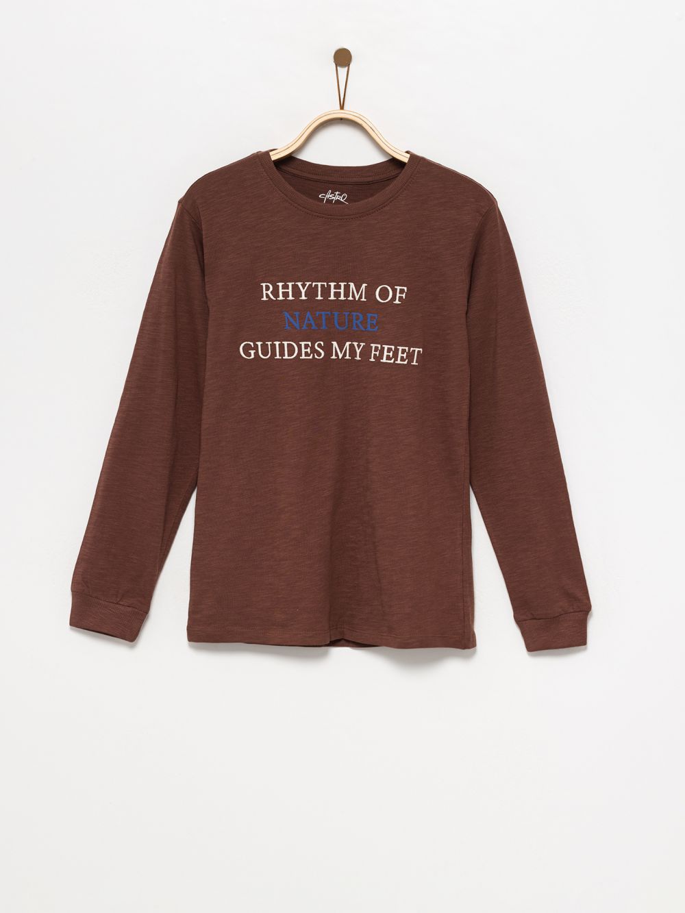 טישרט מודפסת ארוכה