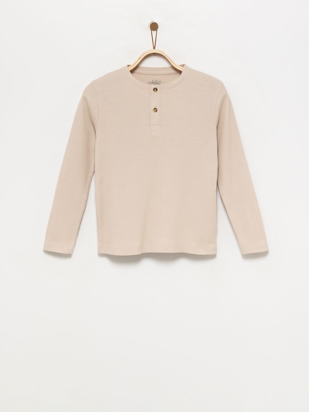 טי-שירט וופל ארוכה