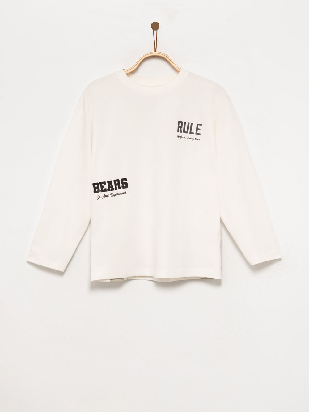 טי-שירט ארוכה עם כיתוב