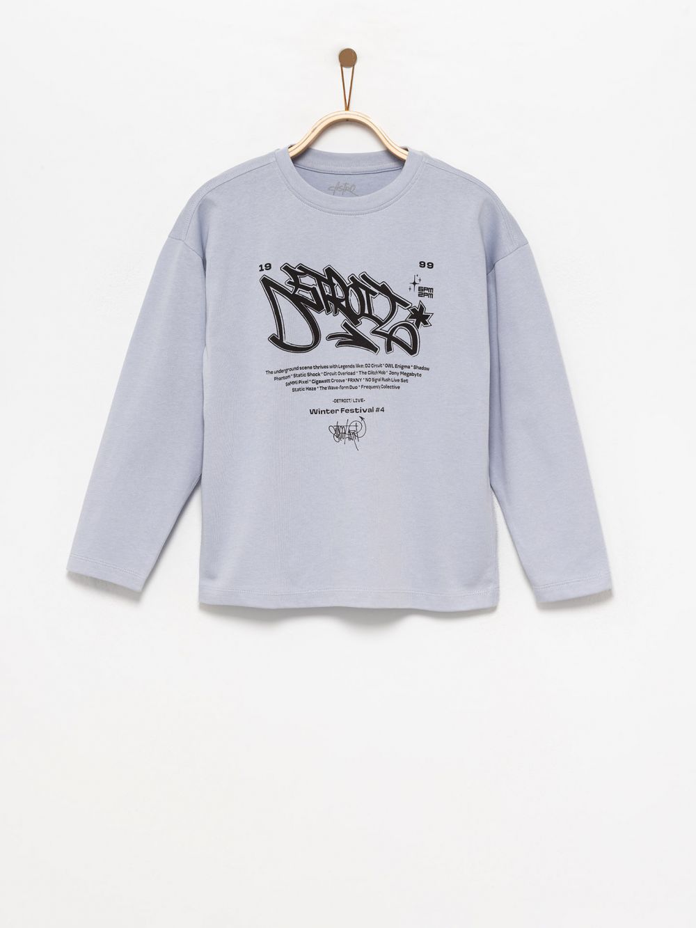 טי-שירט ארוכה עם כיתוב