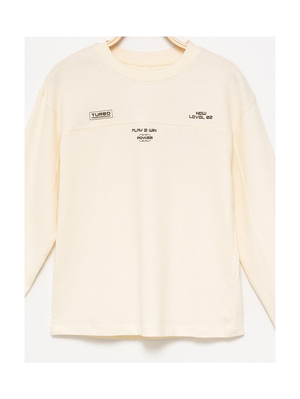 טי-שירט ארוכה עם כיתוב