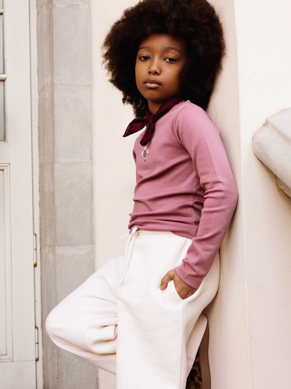 טי-שירט פרחונית ארוכה