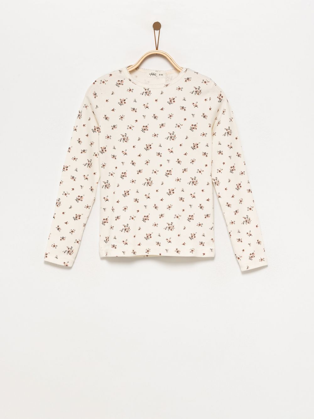 טי-שירט פרחונית ארוכה