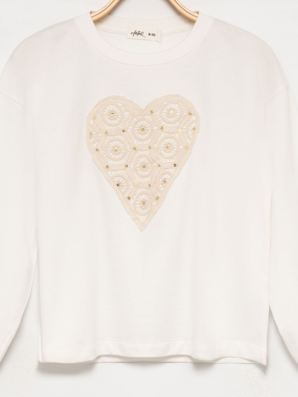 טישירט ארוכה עם לב