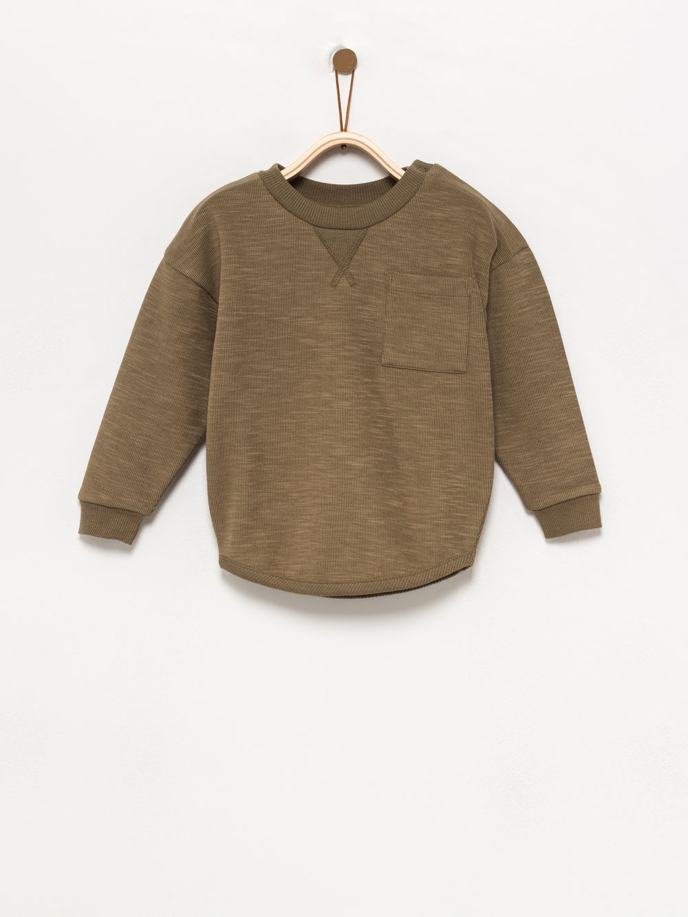 חולצת טקסטורה ארוכה