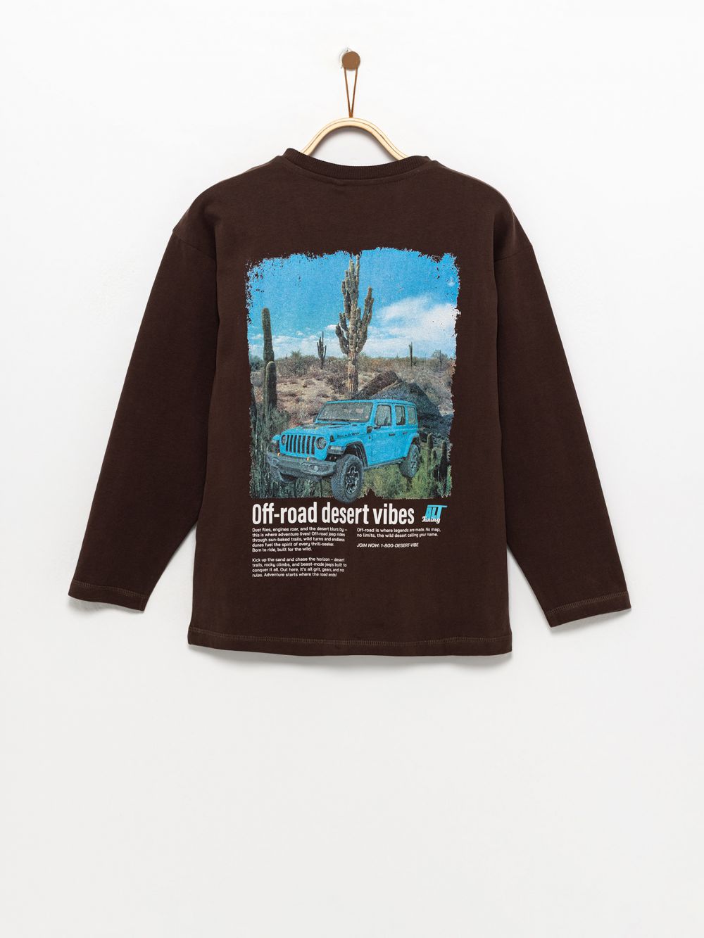 טי-שירט ארוכה עם הדפס