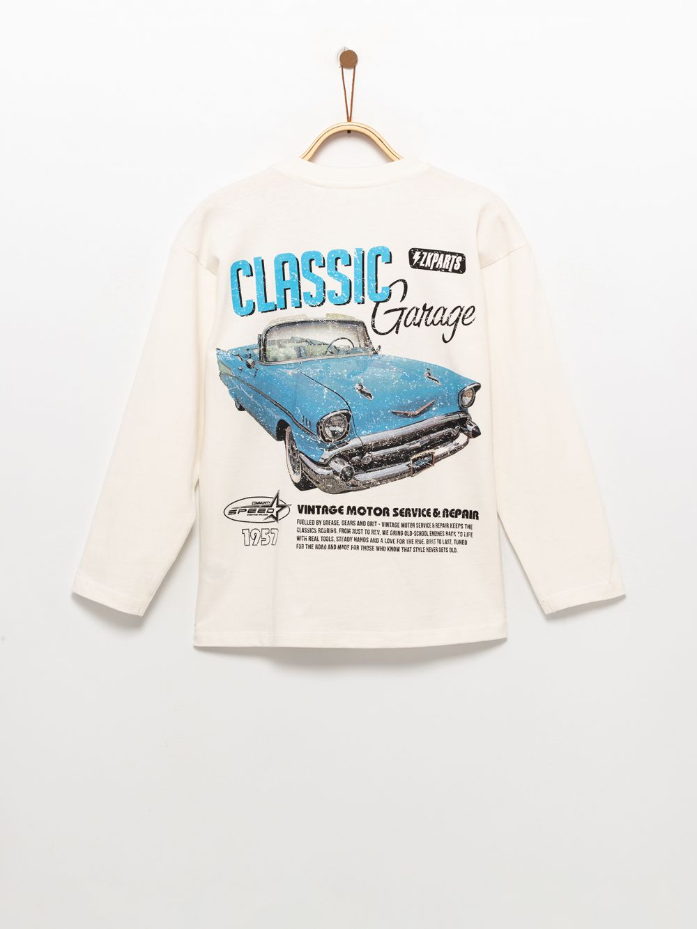 טי-שירט ארוכה עם הדפס