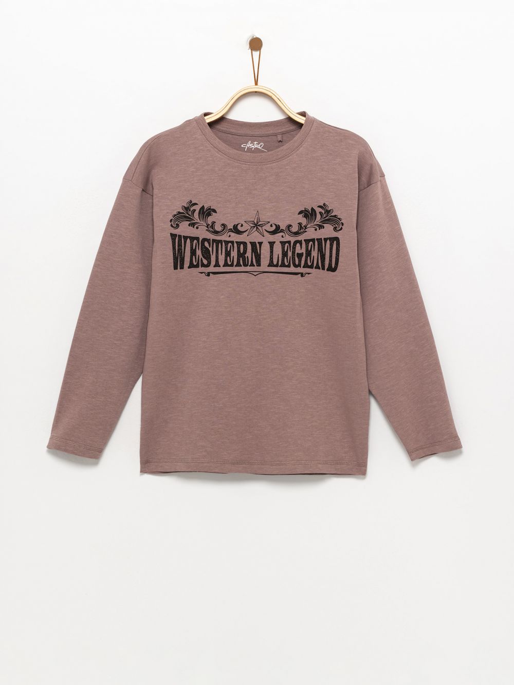 טי-שירט ארוכה עם הדפס