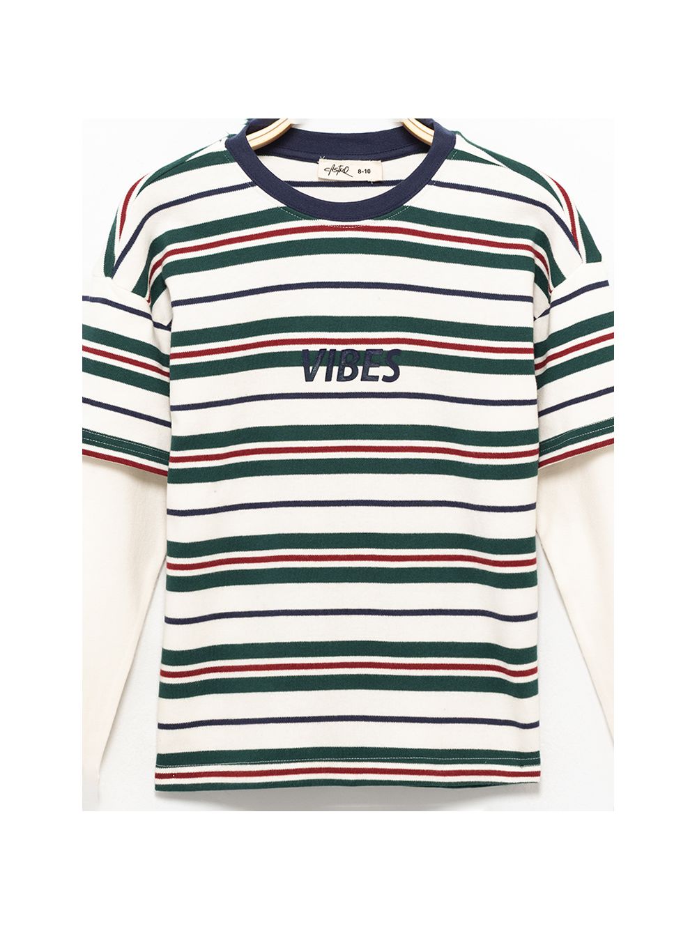 טי-שירט פסים ארוכה