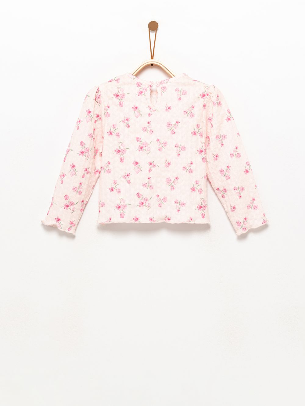 חולצת טקסטורה מודפסת