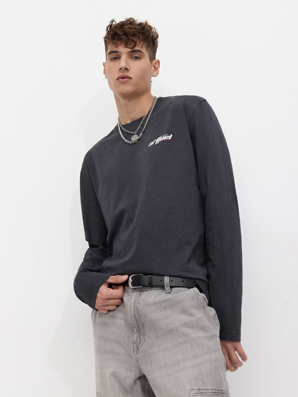 טי שירט ארוכה שטופה